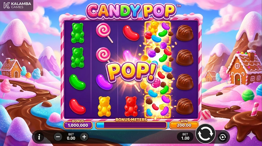 Candy Pop Slot: Slot Online Cluster Dinamis dengan Ritme Cepat